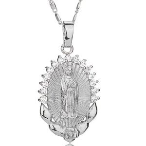 NWT—Silver Virgin Mary pendant necklace